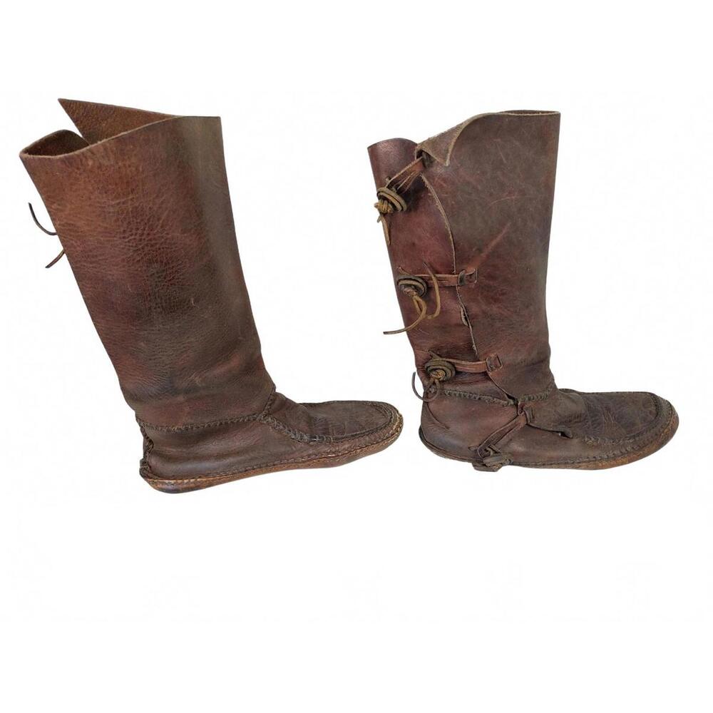 Canada Native American Moccasins 1940s Buffalo Aged US 8 [COPY]